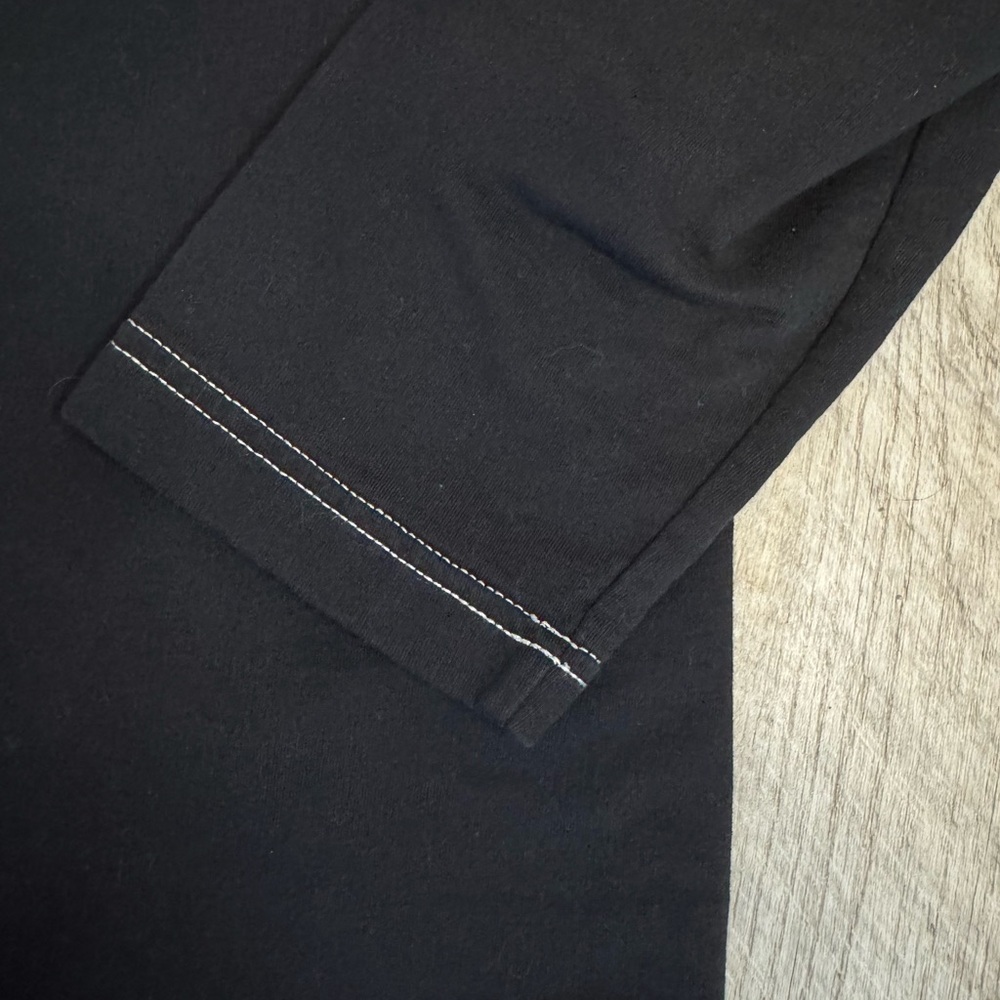 Men’s Nautica XL long sleeve black quarter-zip w/red stitched logo, like new - Picture 2 of 9